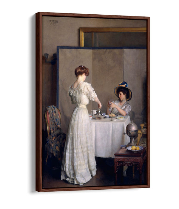 Canvas Wall Art | William McGregor Paxton Tea Leaves Float Effect | Handmade Decor