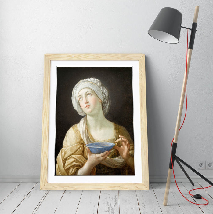 Framed Wall Art - Guido Reni Portrait Poster Print | Handmade UK Woodgrain Frame
