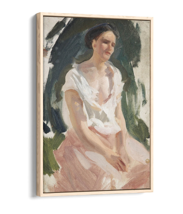 Float Effect Canvas Art – Woman Figure Canvas Print | Premium Varnish Finish