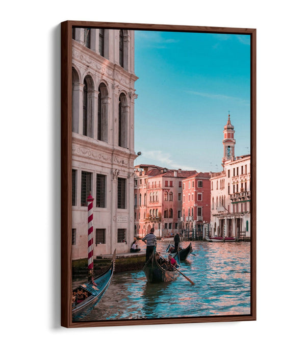 Venice Canvas Wall Art – Float Effect Gondola Print on Premium MDF Frame
