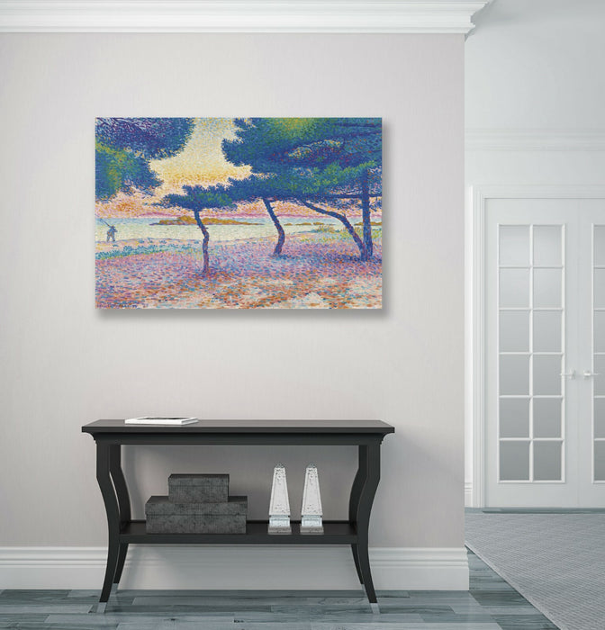 CANVAS WALL ART ARTWORK FRAMED PRINT Henri Edmond Cross Saint-Clair Beach multi