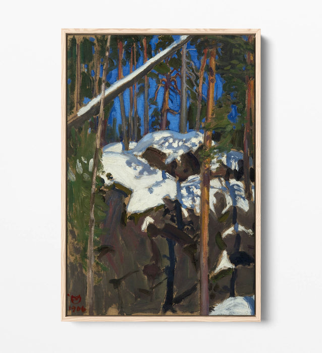 Float Effect Canvas Art - Spring Sun Painting on Premium MDF Frame Artwork