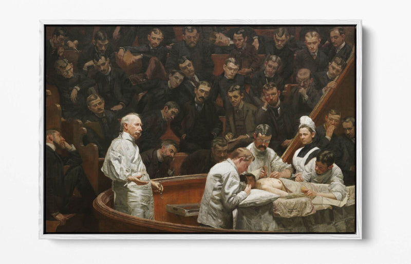 Canvas Wall Art Featuring Thomas Eakins The Agnew Clinic | Premium Float Effect Frame