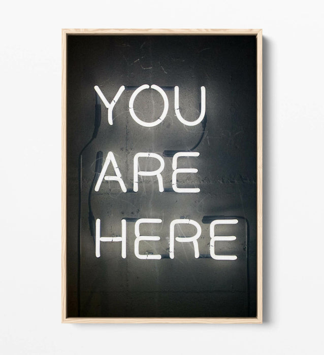 Neon Quote Canvas - Float Effect Frame Handmade Canvas Wall Art Print UK Made