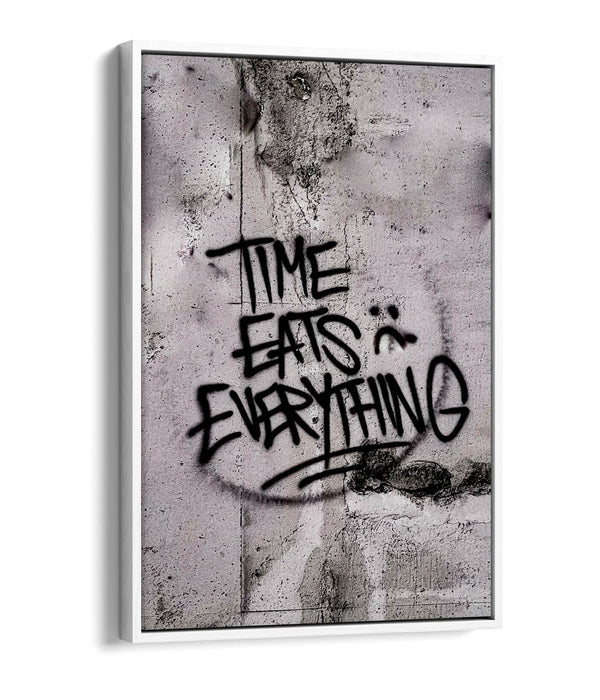 Canvas Wall Art – Graffiti Quote Print With Float Effect Canvas & Premium Frame
