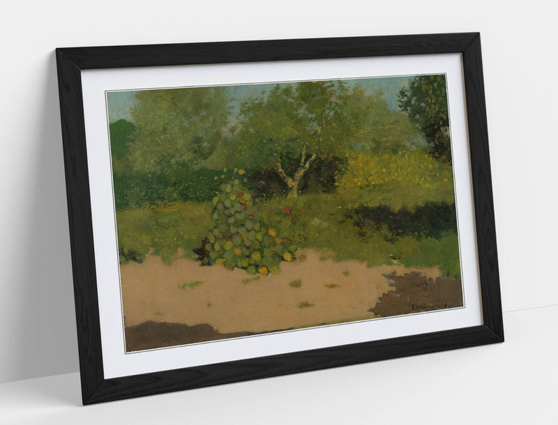 Framed Wall Art Poster - 'Richard Roland Holst, Garden Botanical' Print With Natural Wood Frame