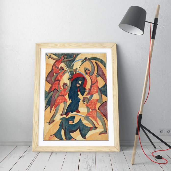 Framed Wall Art Poster - Cyril Power Monseigneur St Thomas Print | Woodgrain Frame