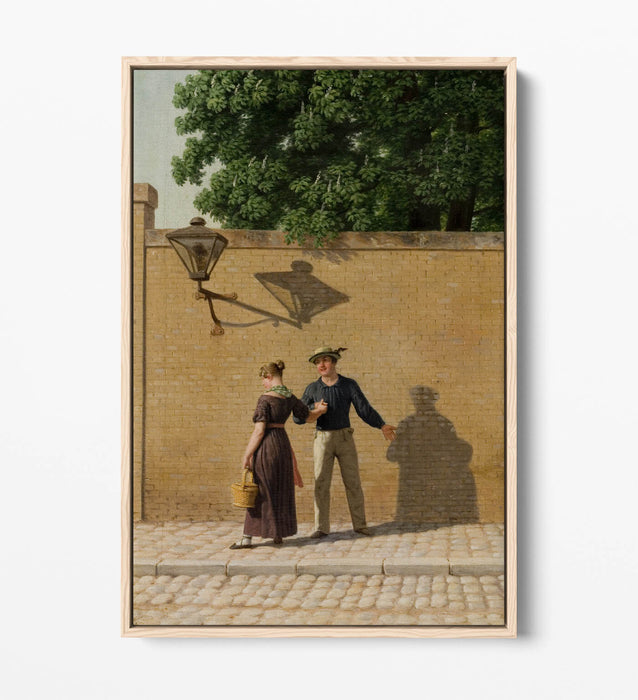 Canvas Art Print – Sailor Leaves Girlfriend | Float Effect, Premium Handmade Wall Art