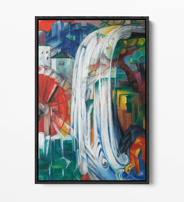 FRANZ MARC, THE BEWITCHED MILL -FLOAT EFFECT CANVAS WALL ART PRINT