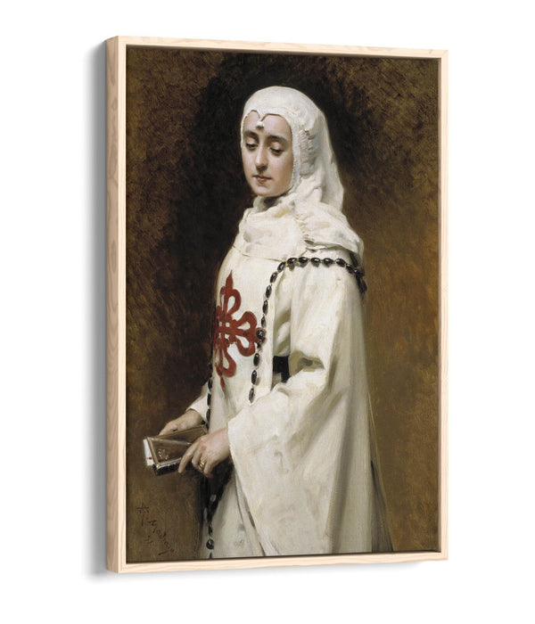 Canvas Wall Art – Raimundo Madrazo Portrait With Float Effect | Handmade UK