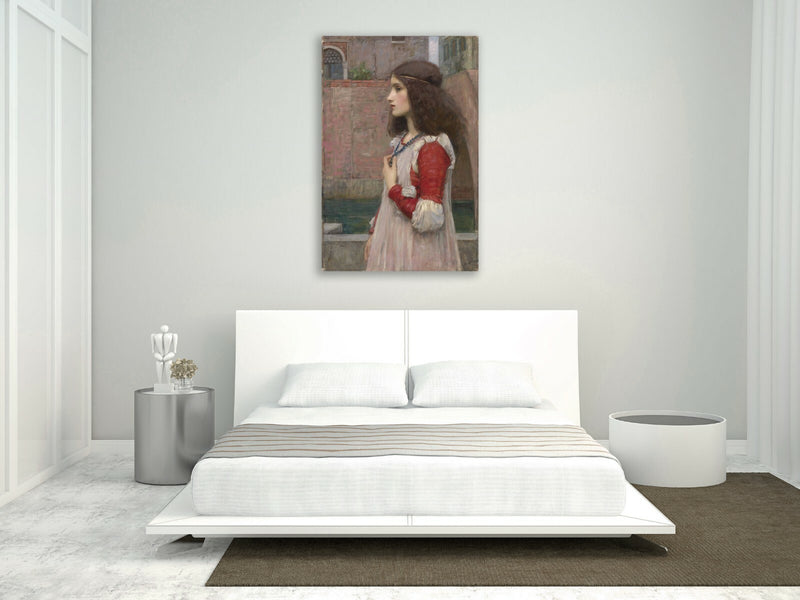 Canvas Wall Art with Framed Juliet Painting Print – Handmade UK Canvas | Satin Varnish Finish