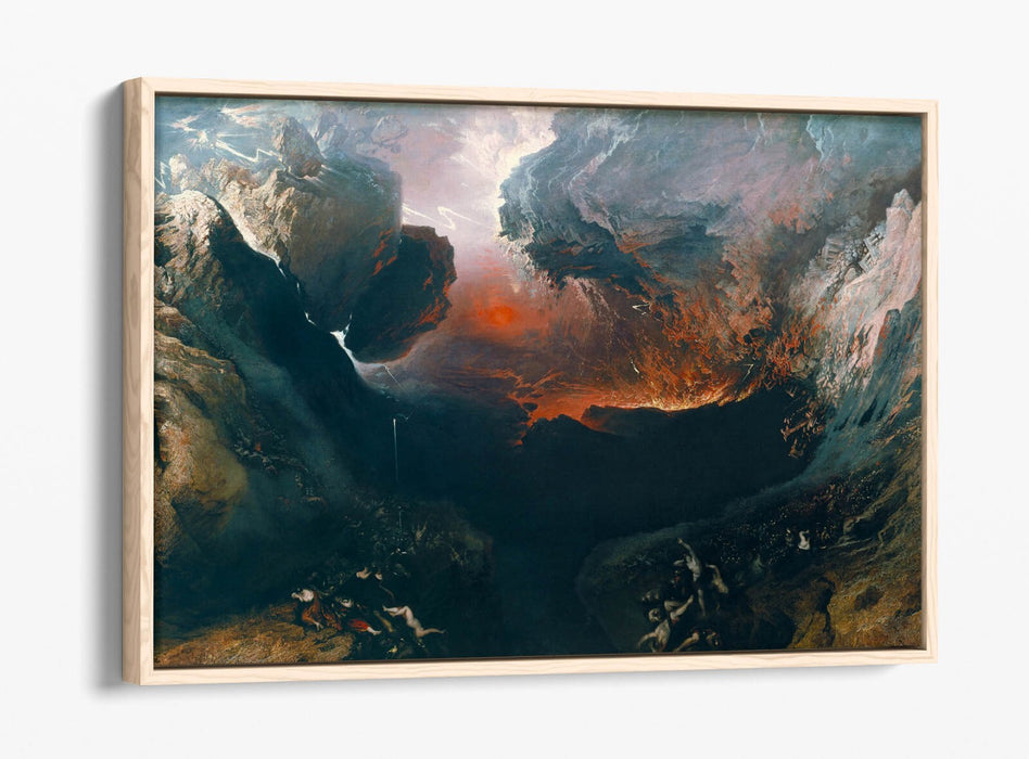 Float Effect Canvas Art – John Martin The Great Day Of His Wrath Gallery Style Print