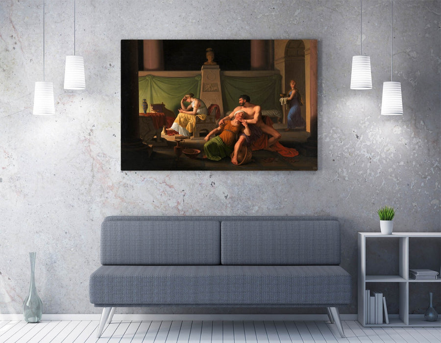 C.W ECKERSBERG, ODYSSEUS' HOMECOMING -CANVAS WALL ART ARTWORK PRINT