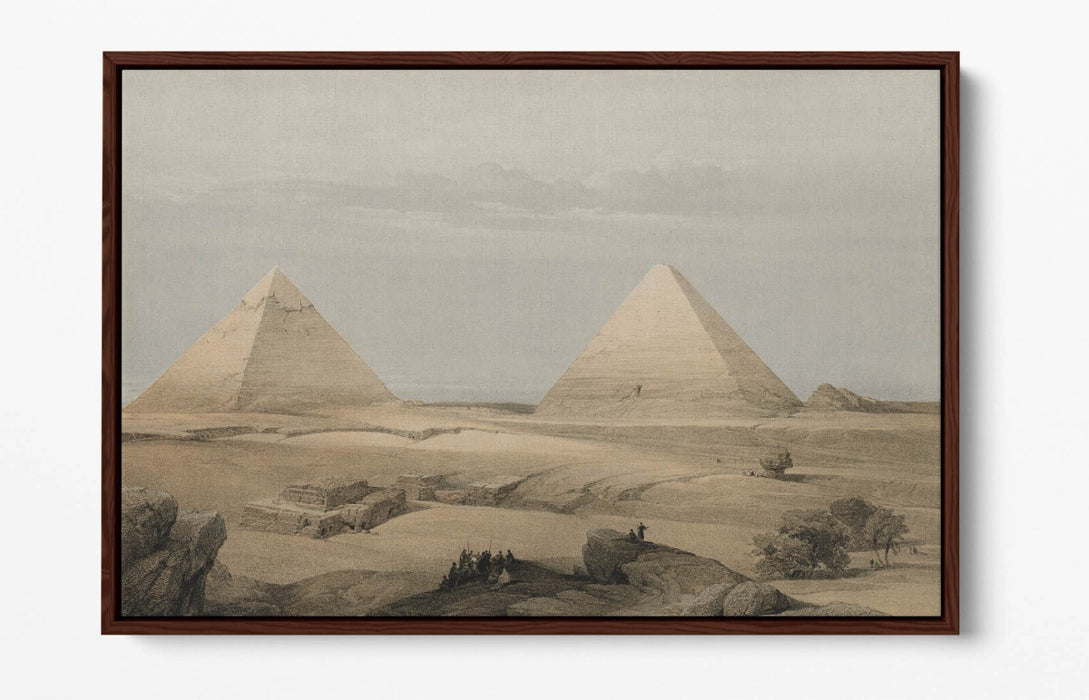 Float Effect Canvas Art – Pyramids of Giza Print on Premium 30mm Deep Frame