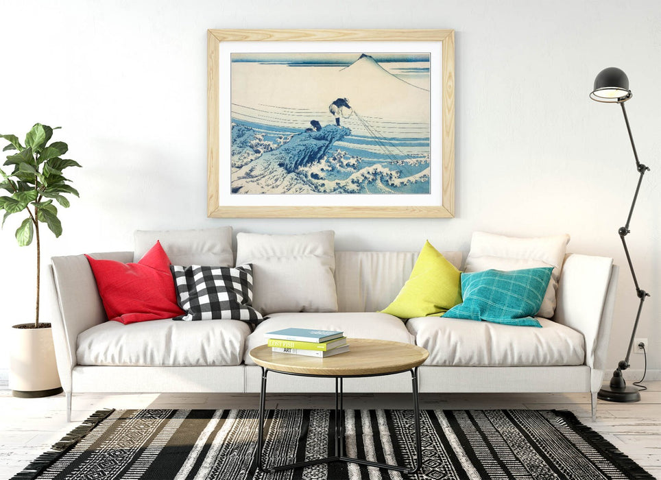 Framed Art Poster – Hokusai Kajikazawa in Kai Province | Handmade UK Frame