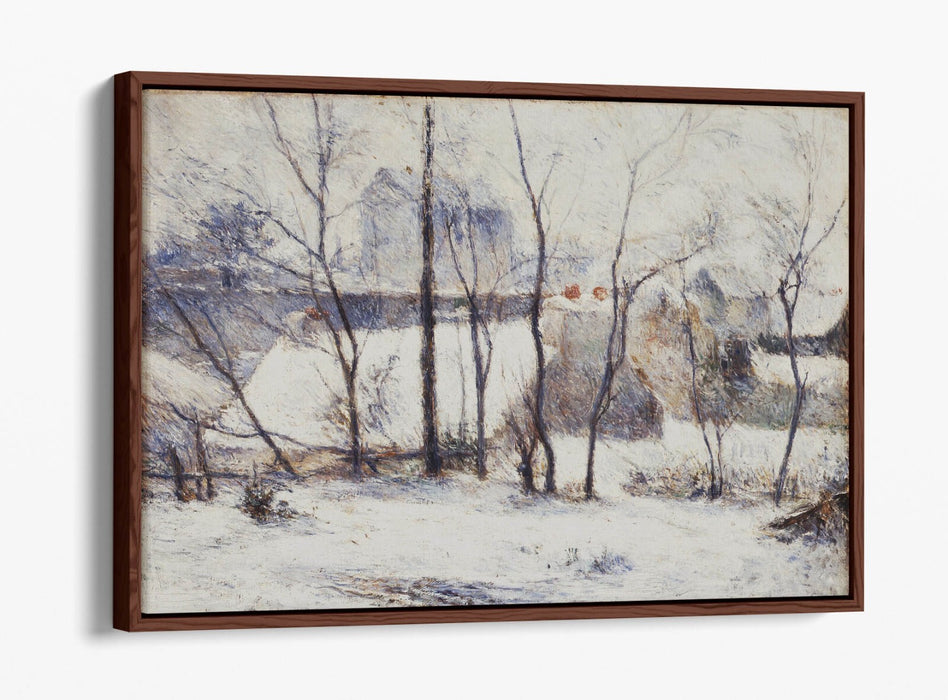 Float Effect Canvas Art - Paul Gauguin Winter Landscape Painting | Handmade, Ready To Hang
