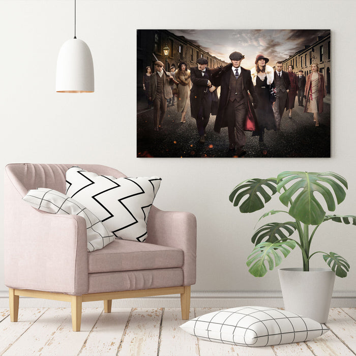 Peaky Blinders Crew - CANVAS WALL ART ARTWORK 30MM DEEP FRAMED PRINT
