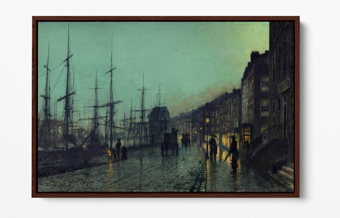 Float Effect Canvas - Shipping On The Clyde, Premium 30mm Deep Frame Art Print