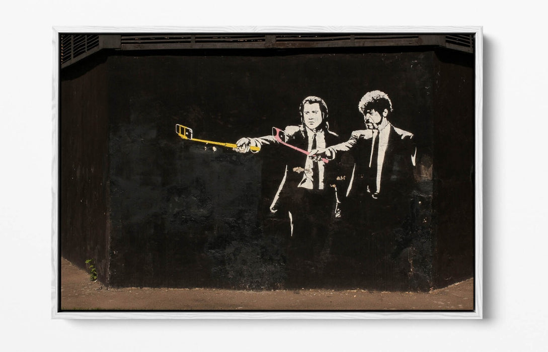 Canvas Wall Art – Pulp Fiction Print With Float Effect Graffiti Design
