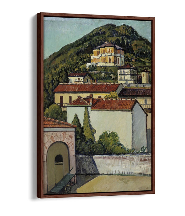 Float Effect Canvas Art - Pietro Marussig Ligurian Landscape Print | Premium Frame
