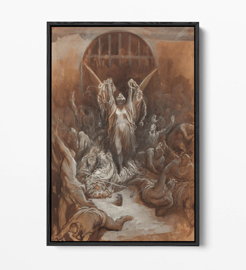 Canvas Wall Art Print - Gustave Dore Liberty | Premium Float Effect Frame