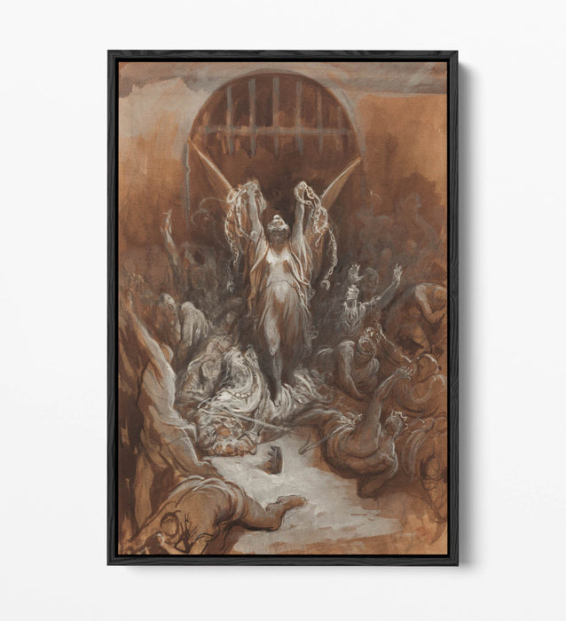 GUSTAVE DORE, LIBERTY -FLOAT EFFECT CANVAS WALL ART PRINT