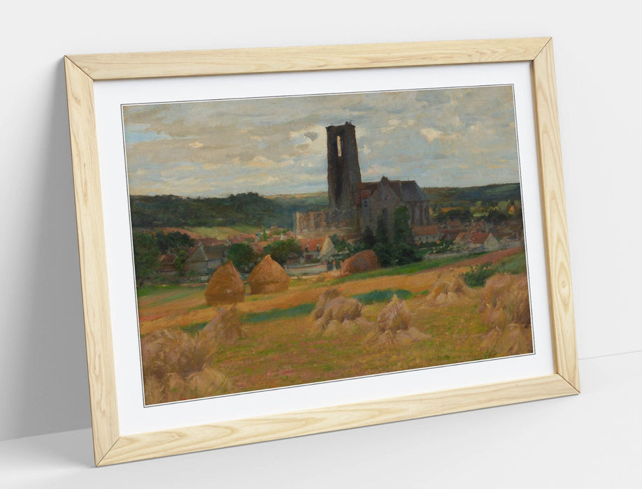 Framed Wall Art - Robert William Vonnoh Haystacks Art Print | Matte Paper Poster