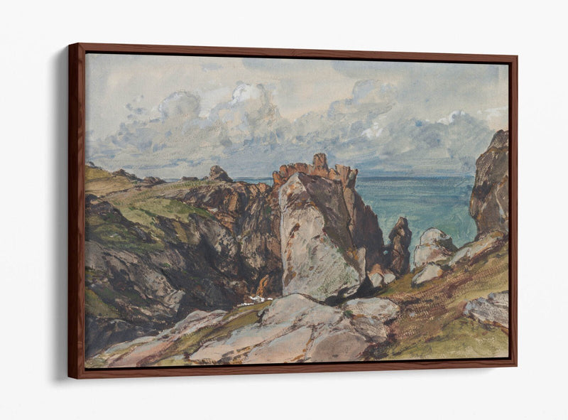 Float Effect Canvas Art | Coastal Seascape Print On 30mm Deep Frame – Handmade