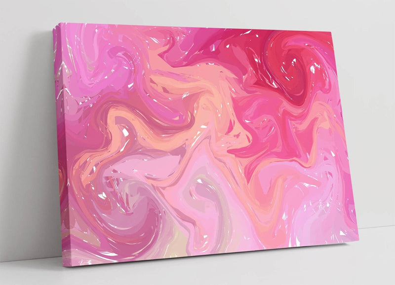 Pink Ombre Canvas Art - Handmade UK Canvas Wall Decor With Vibrant Color Print