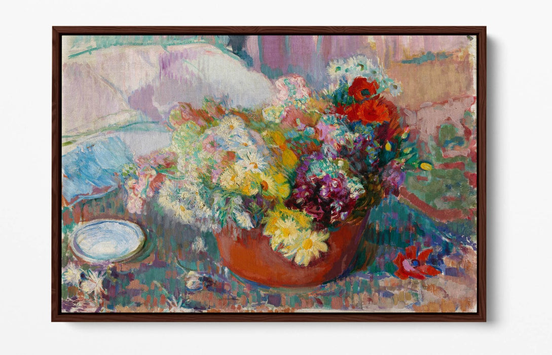 Float Effect Canvas | Magnus Enckell Flowers - Premium 30mm Deep Frame Wall Art