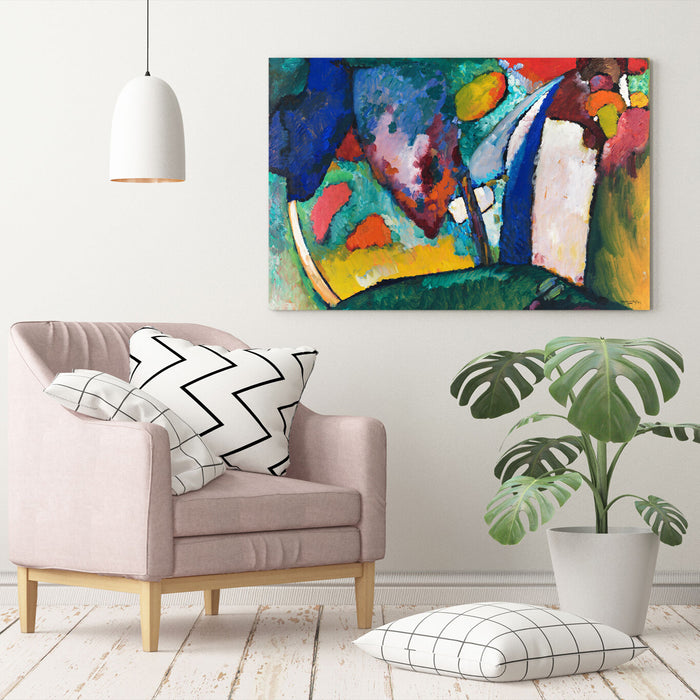 Canvas Wall Art Print - Wassily Kandinsky Abstract Painting on Archival Grade Canvas