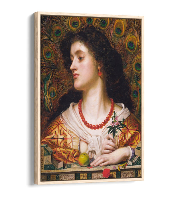 FREDERICK SANDYS, VIVIEN -FLOAT EFFECT CANVAS WALL ART PRINT