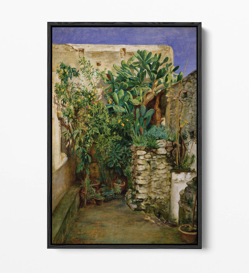 Canvas Wall Art Print - Eastern Courtyard Float Effect, Handmade UK Canvas Art