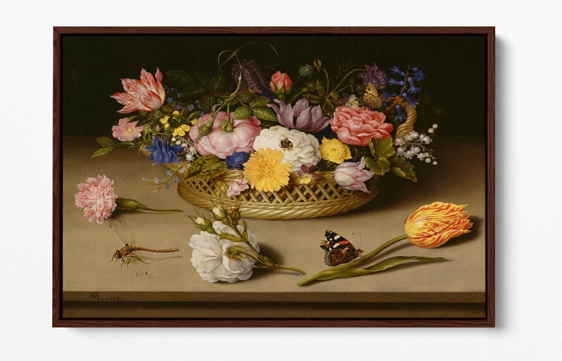 Canvas Wall Art Print | Handmade Botanical Canvas Art with Scratch Resistant Print & MDF Frame