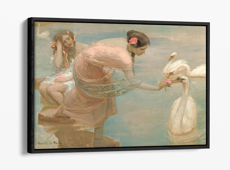 Canvas Wall Art - Rupert Bunny Summer Morning Float Effect Premium Print