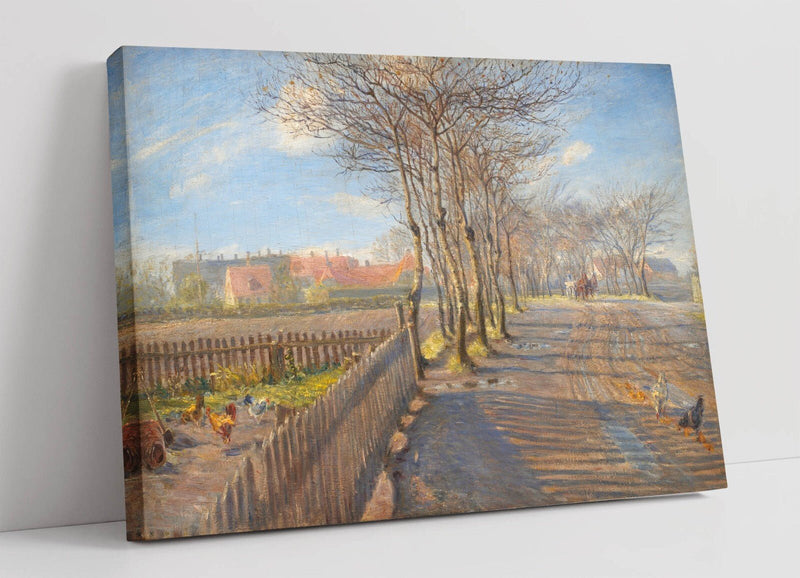 Canvas Wall Art – Avenue In Kastrup Artwork By Theodor Philipsen | Handmade Print