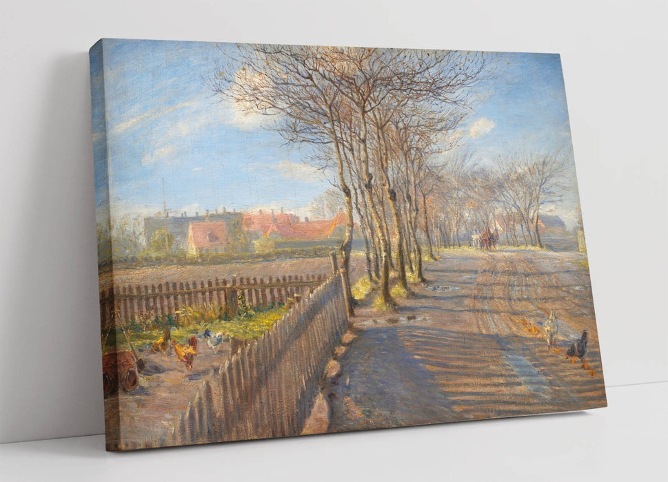 Canvas Wall Art – Avenue In Kastrup Artwork By Theodor Philipsen | Handmade Print