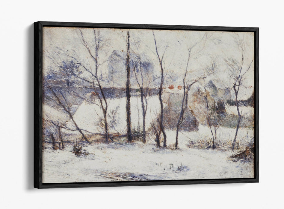 Float Effect Canvas Art - Paul Gauguin Winter Landscape Painting | Handmade, Ready To Hang