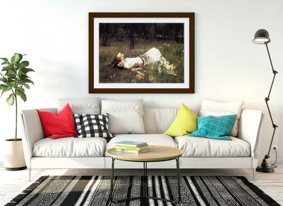 JOHN WILLIAM WATERHOUSE OPHELIA 1889 -ART FRAMED POSTER PICTURE PRINT ARTWORK-