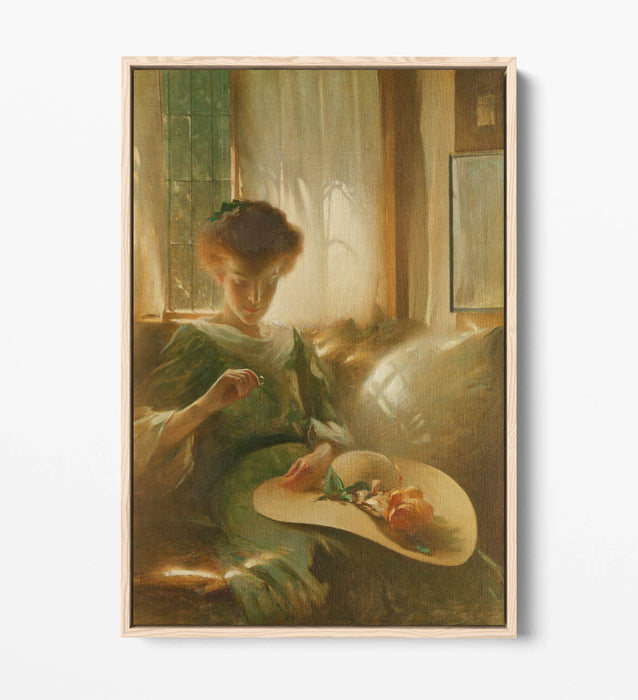 JOHN WHITE ALEXANDER, THE RING -FLOAT EFFECT CANVAS WALL ART PRINT