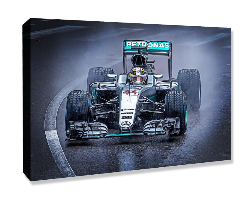 Lewis Hamilton Canvas Art – Premium Formula 1 Wall Art | Mercedes F1 Print