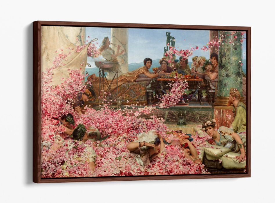 Canvas Wall Art Print - Heliogabalus Roses Art | Float Effect Canvas UK
