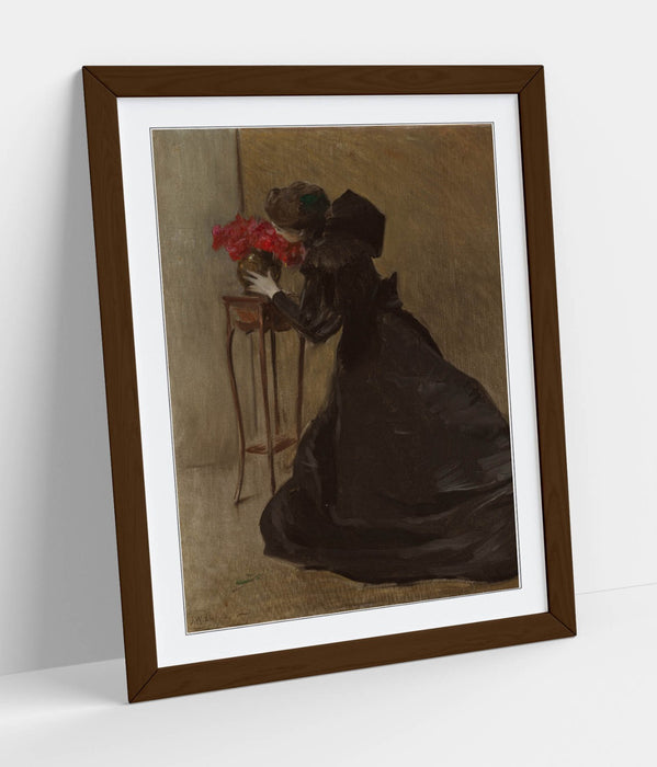 Framed Wall Art Poster - John White Alexander Bronze Bowl Print, Matte Paper