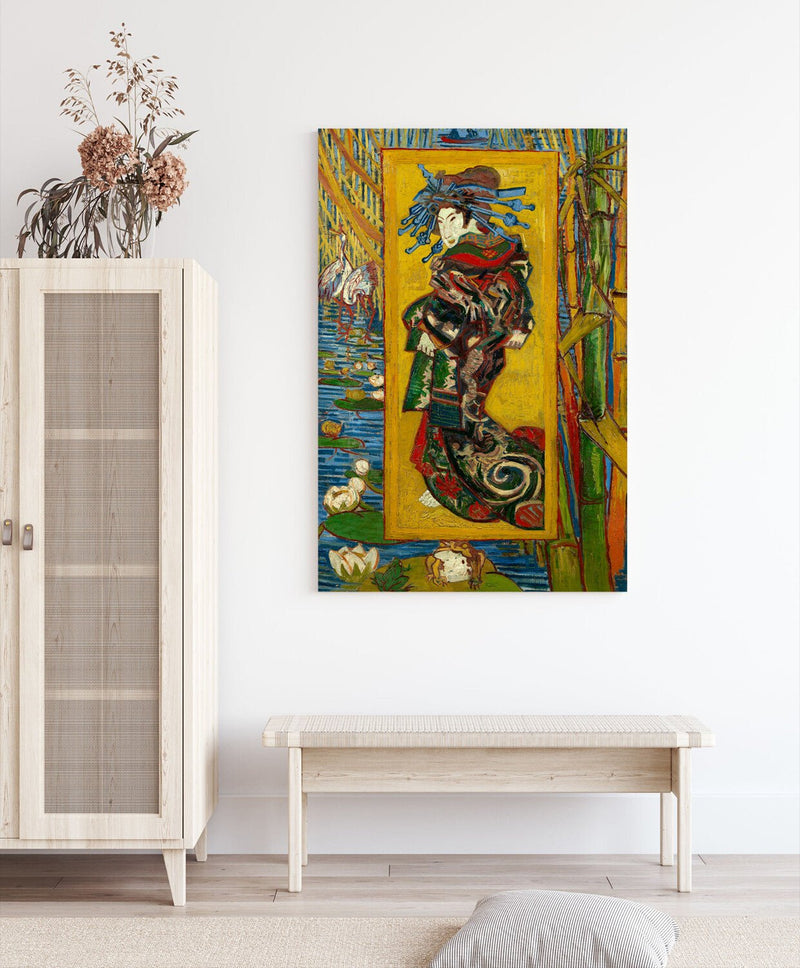 Van Gogh Canvas Art - Japanese Oiran Painting | Premium Framed Wall Print