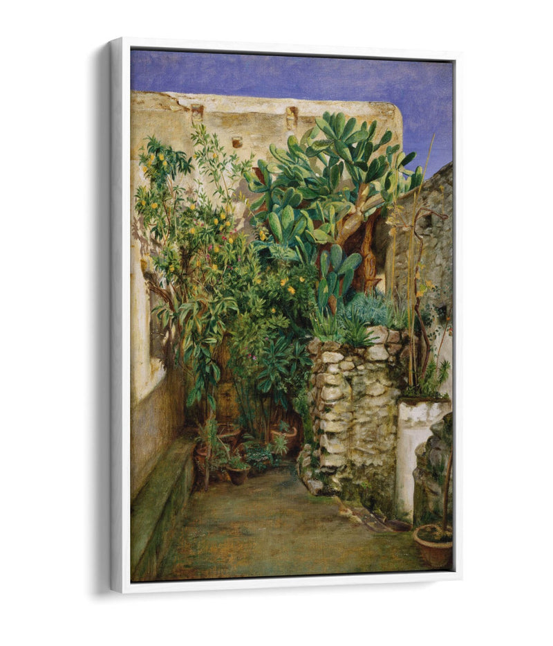 Canvas Wall Art Print - Eastern Courtyard Float Effect, Handmade UK Canvas Art