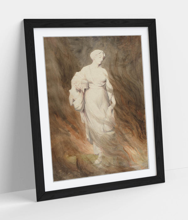 Framed Wall Art Poster - Alfred George Stevens Lot's Wife Painting - Handmade UK