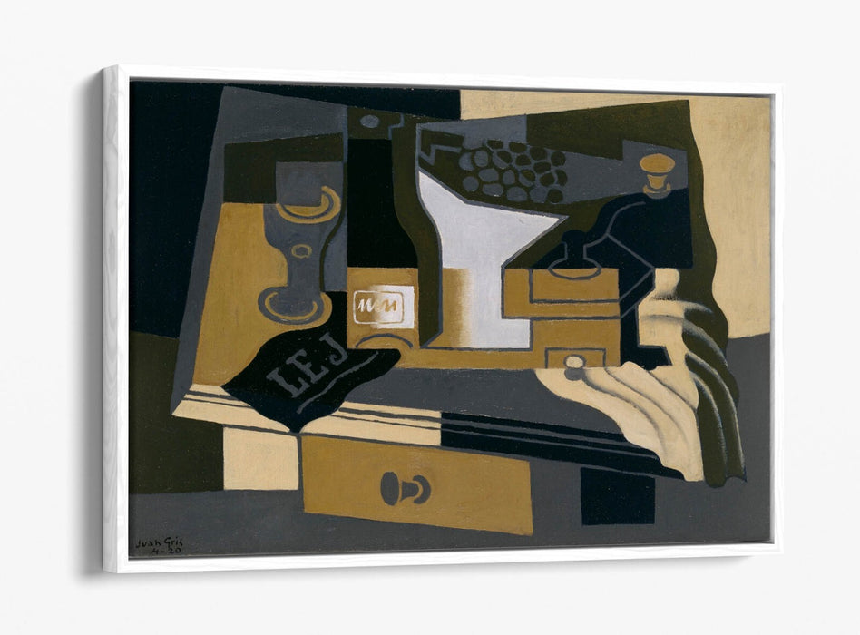 JUAN GRIS, COFFEE GRINDER -FLOAT EFFECT CANVAS WALL ART PRINT