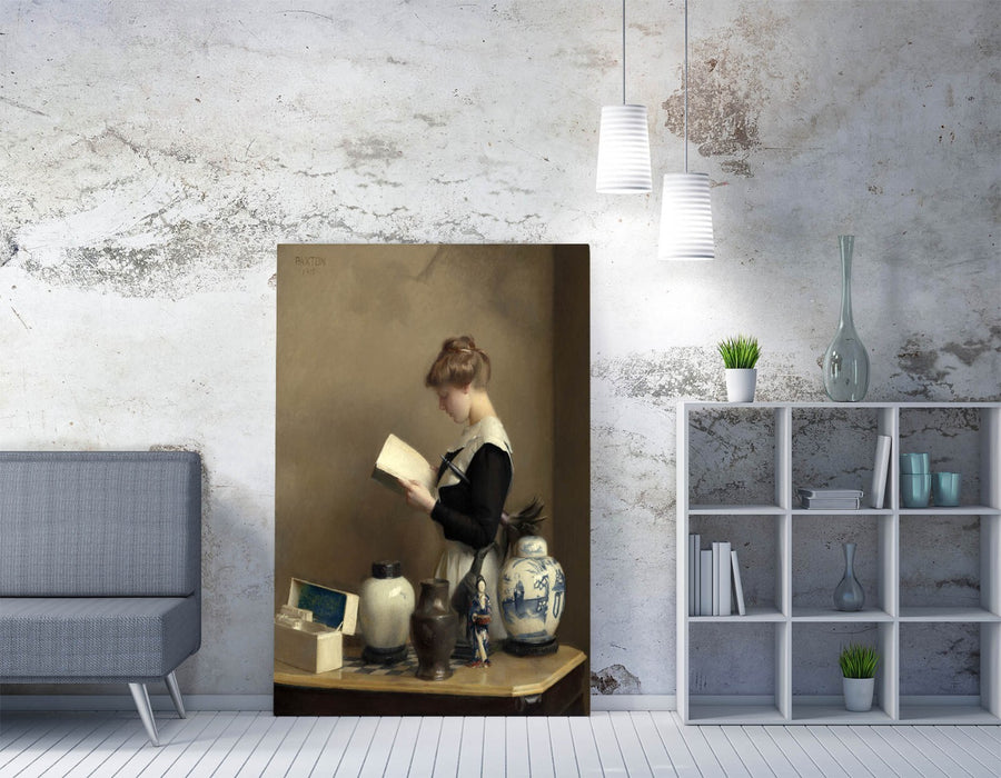 Canvas Wall Art - William McGregor Paxton The House Maid Painting | Premium Varnish Finish