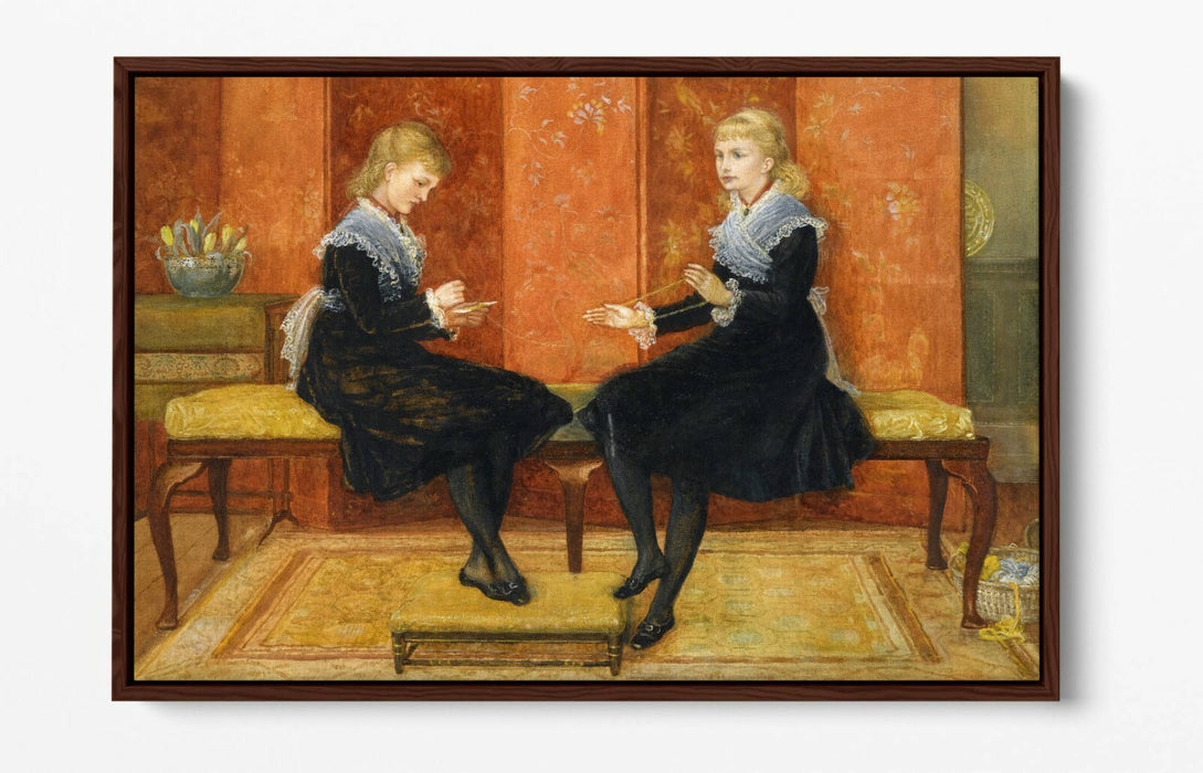 WALTER T CRANE, VIOLET AND LILY -FLOAT EFFECT CANVAS WALL ART PIC PRINT