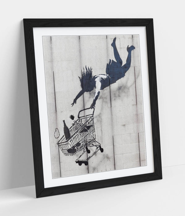 Banksy Graffiti Art Print – Shop Till You Drop Poster | Framed Wall Art UK